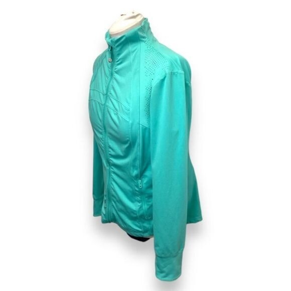 Tangerine Ladies Aqua Mint Zip-Up Active Performance Jacket XL - Picture 2 of 7